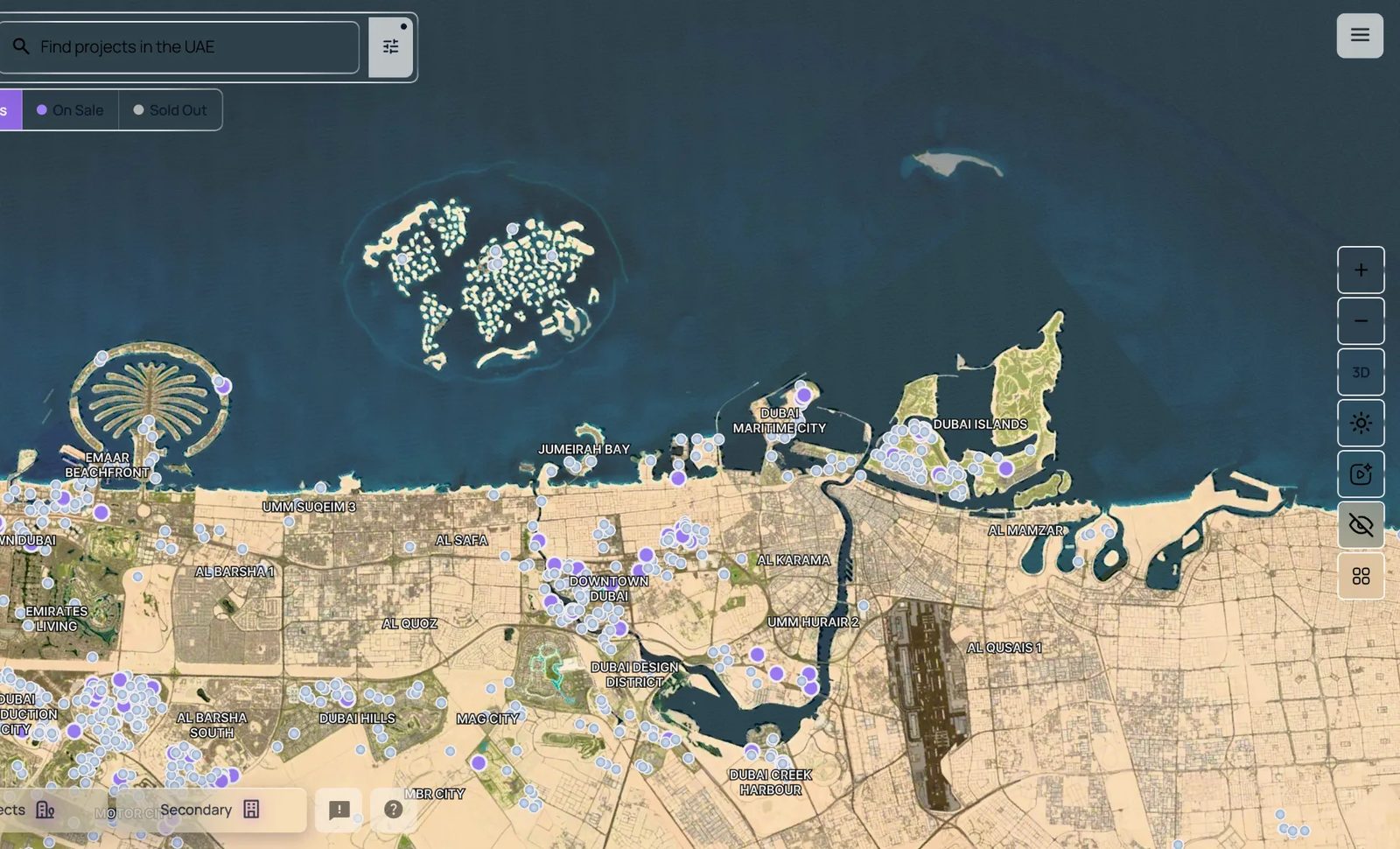 Every off-plan project in Dubai plotted on one map