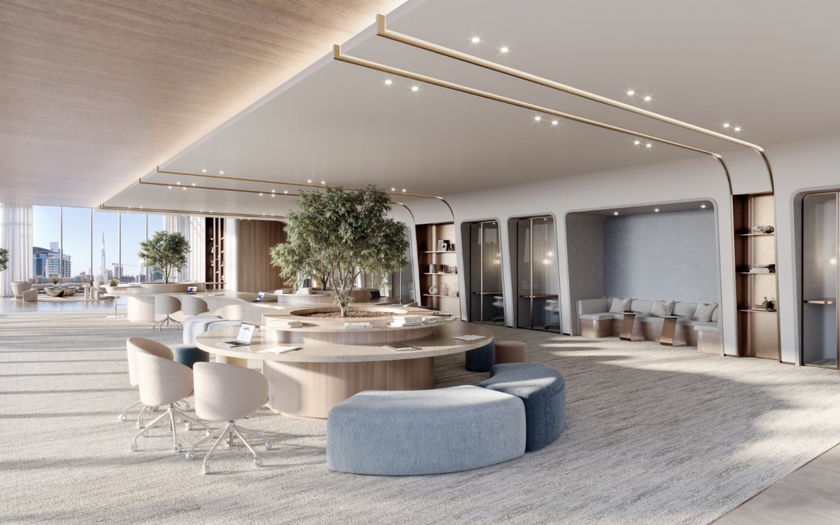The co-working floor at Berkeley Tower