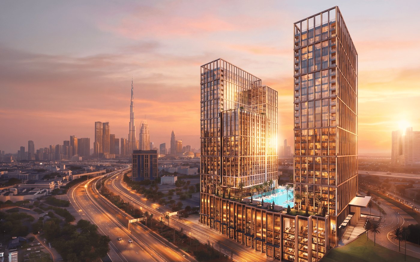 Binghatti Spectre at Al Jaddaf: the offices are the interesting half