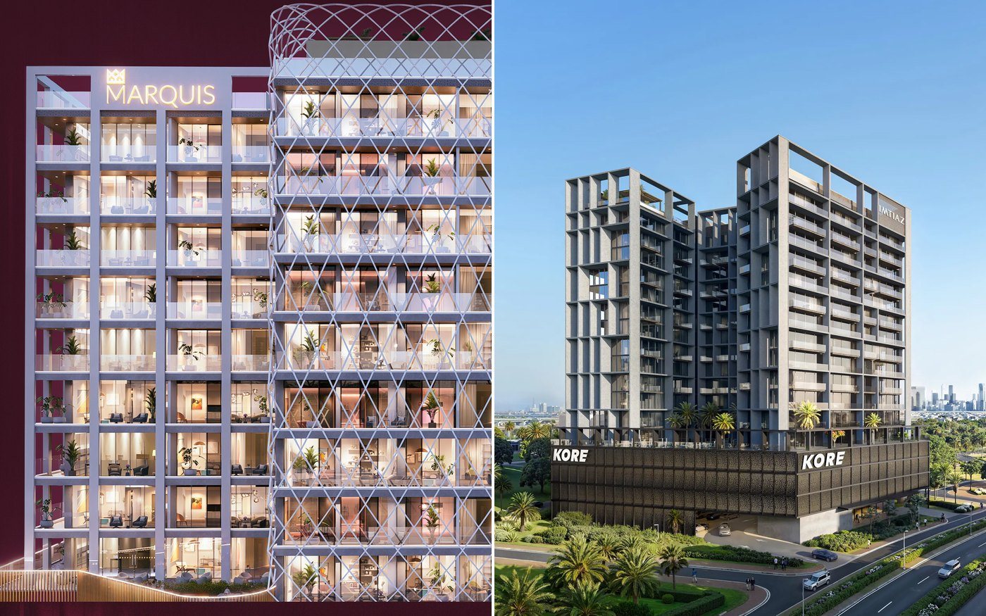 Off-plan entry price in Dubai South and DLRC: what Marquis Aura and Kore by Imtiaz show