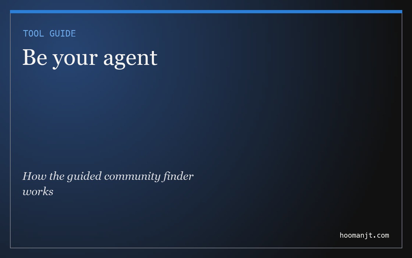 How to use "Be your agent": 8 Dubai communities matched to you in 3 minutes