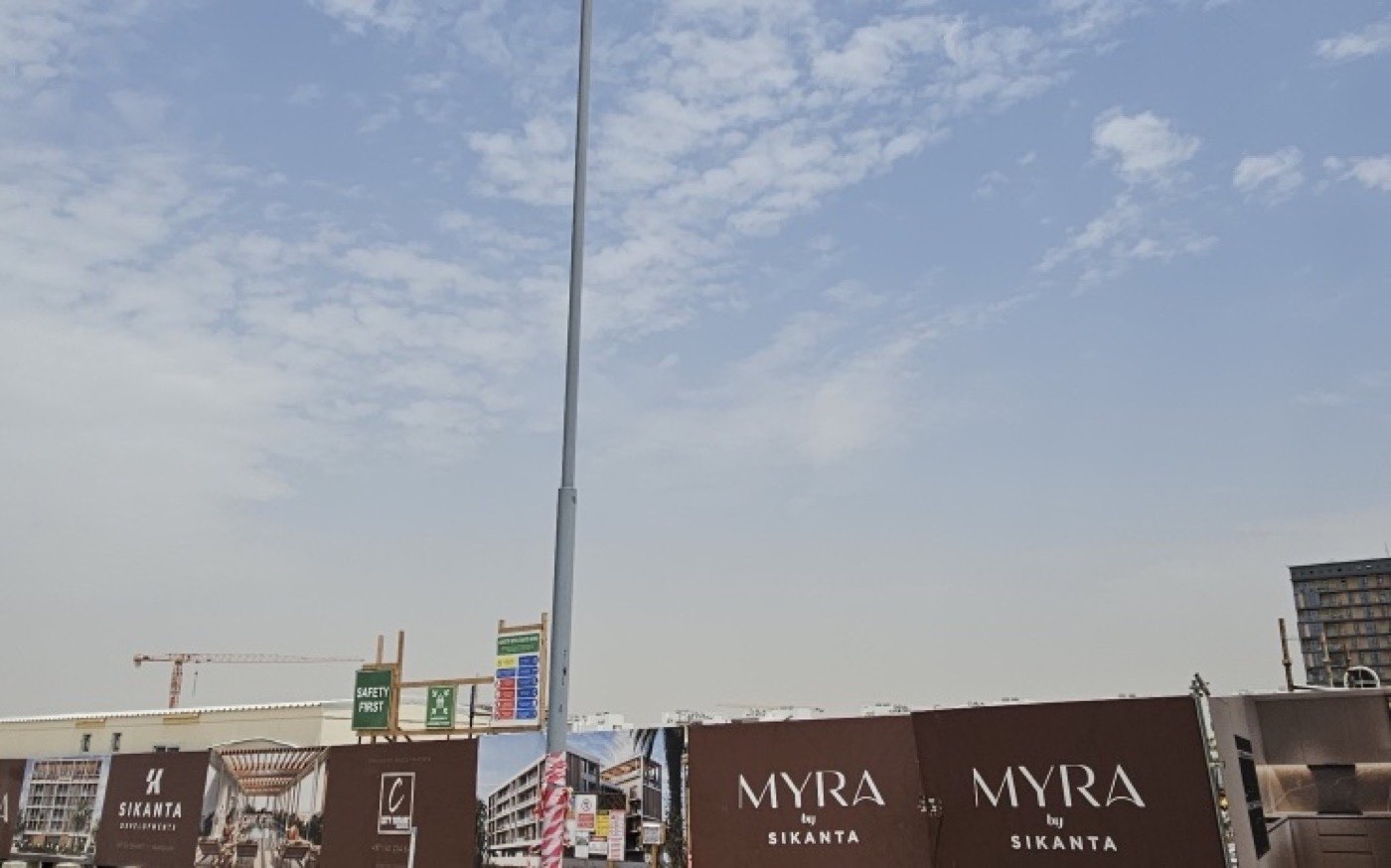 Myra under construction, April 2026