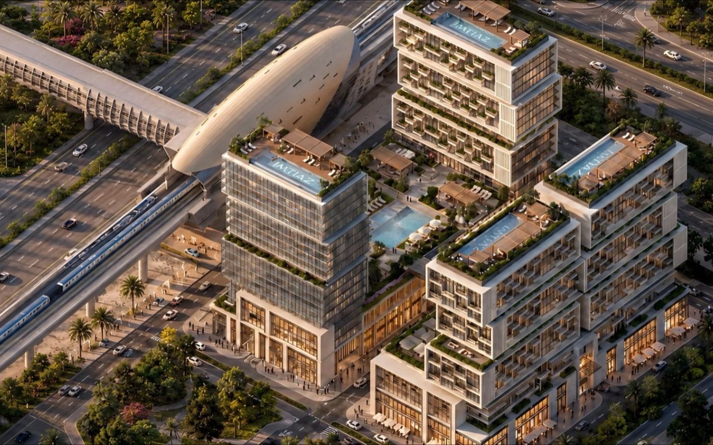 RAW District by Imtiaz: furnished living on Sheikh Zayed Road with its own metro bridge, from Dh649K.