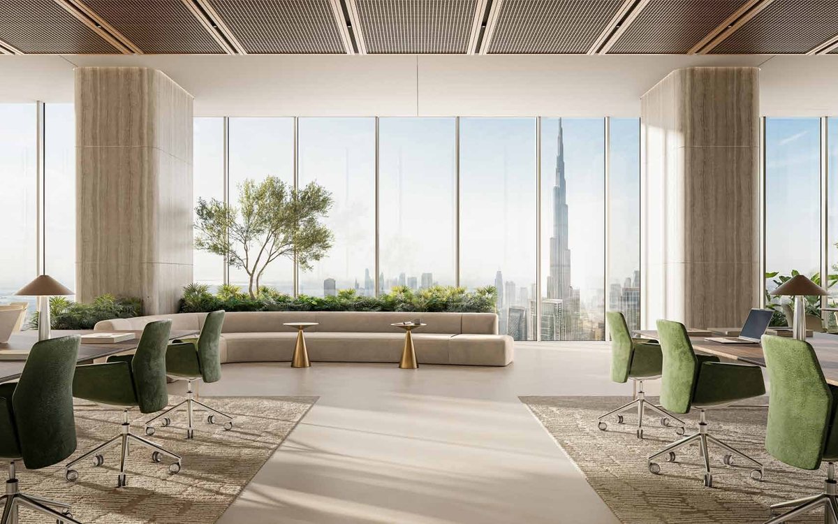 An executive office in the Rockefeller Tower