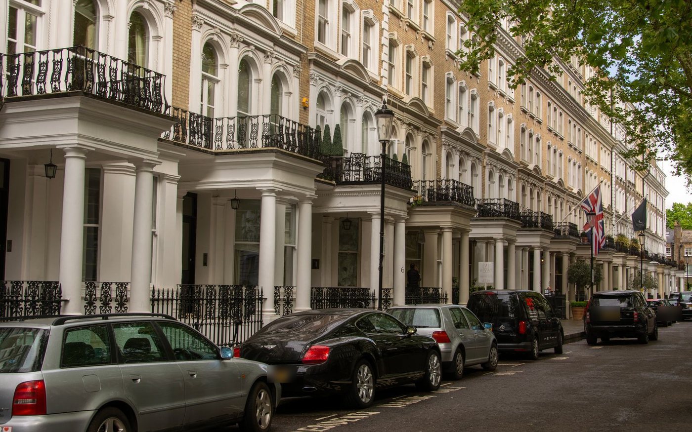 Georgian terrace houses in London